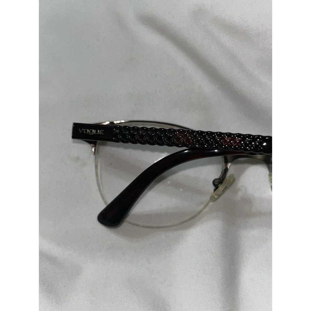 VOGUE EYEGLASSES FRAME VO 3998 934 50-19-135 BLACK TORTOISE HALF RIMLESS  Frames